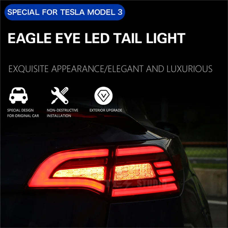 Model 3/Y Eagle Eye Style Tail Light-Tes studioLighting Upgrade,Model 3,Model Y,Model 3 Exterior,Model Y Exteriortesla accessories