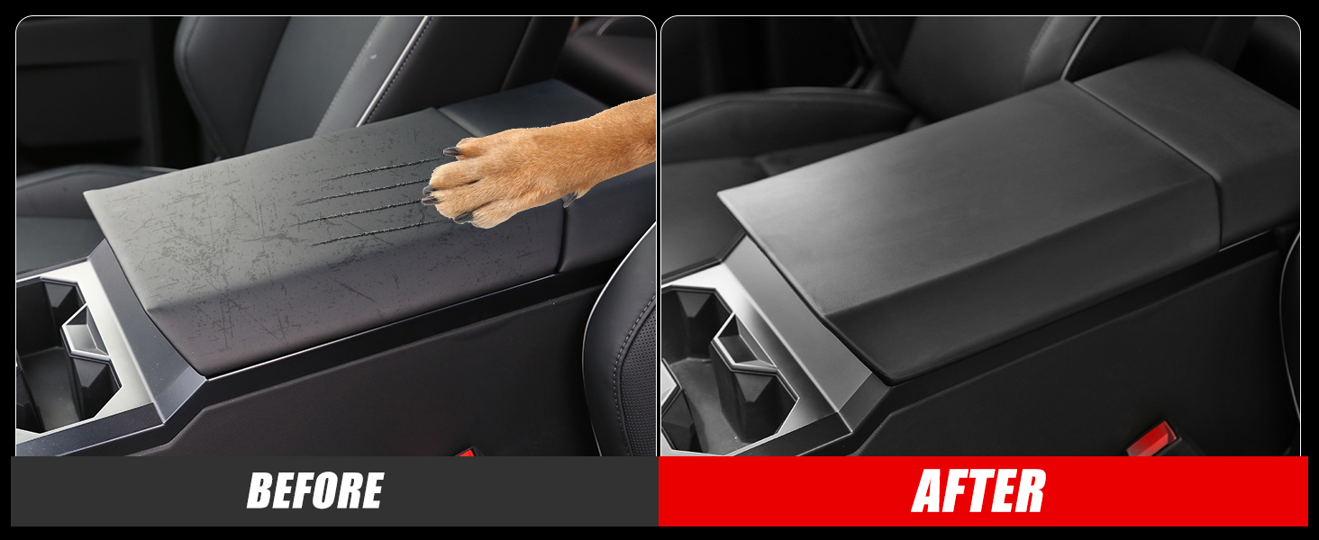 Foronetry TPE Center Console Armrest Cover for Tesla Cybertruck 2024