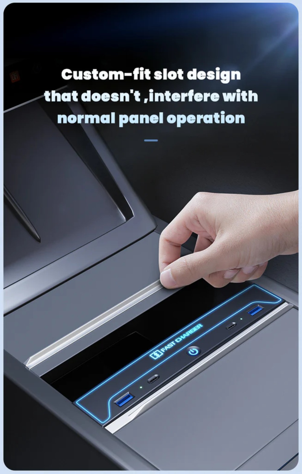 Tesla Model 3 Highland Center Console USB Hub Docking Station Fast Charger With Dynamic Ambient Light Tesstudio?