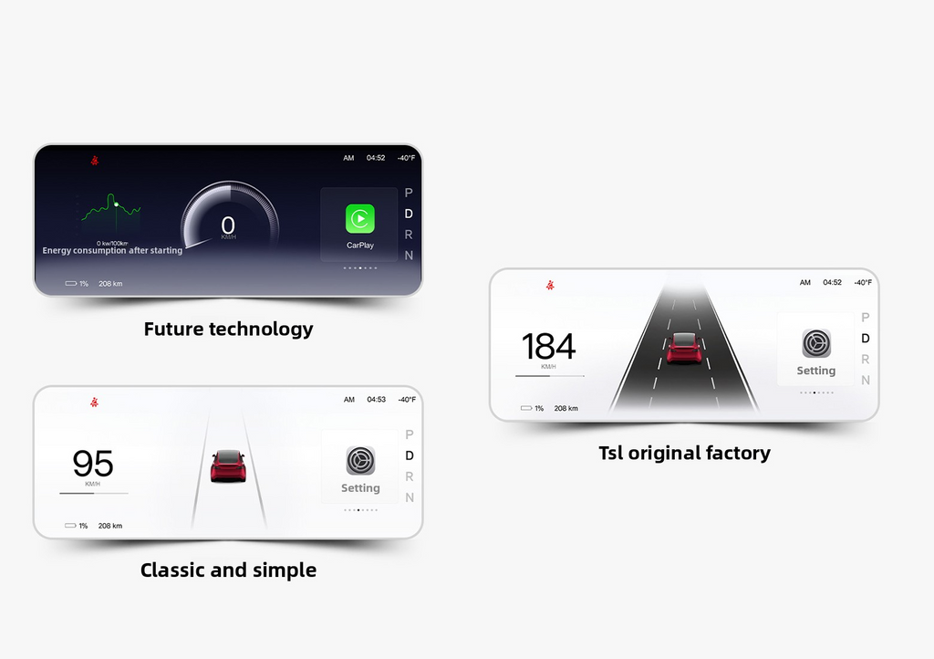 Tesla Model 3/3 Highland Model Y/Y Juniper F9 Pro CarPlay Screen Dashboard Display Tesstudio?