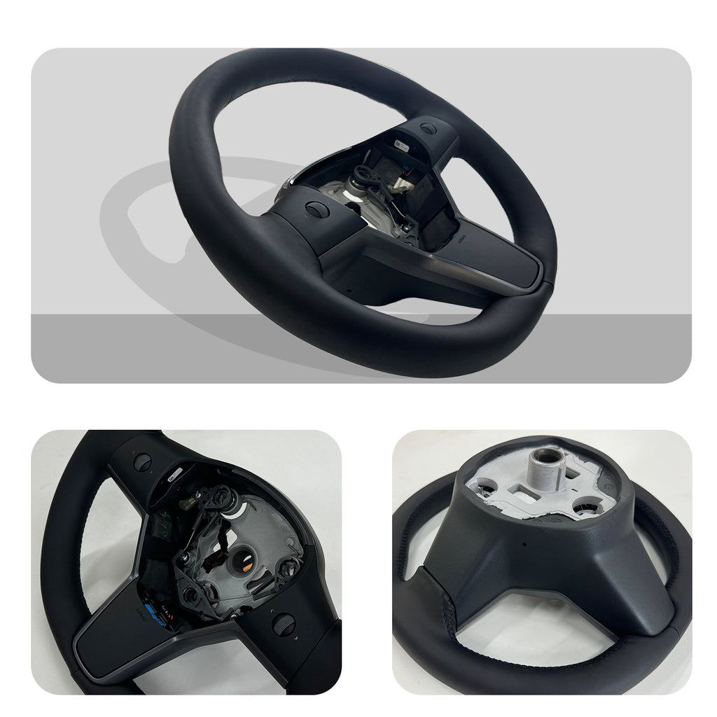 Tesla Model 3/Y Heated Leather Steering Wheel Model Y/3 Interior Accessories Tesstudio?