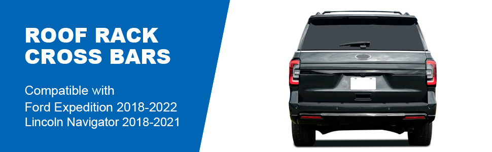 Roof Racks Cross Bars for Ford Expedition/Max 2018-2025 & Lincoln Navigator 2018-2024