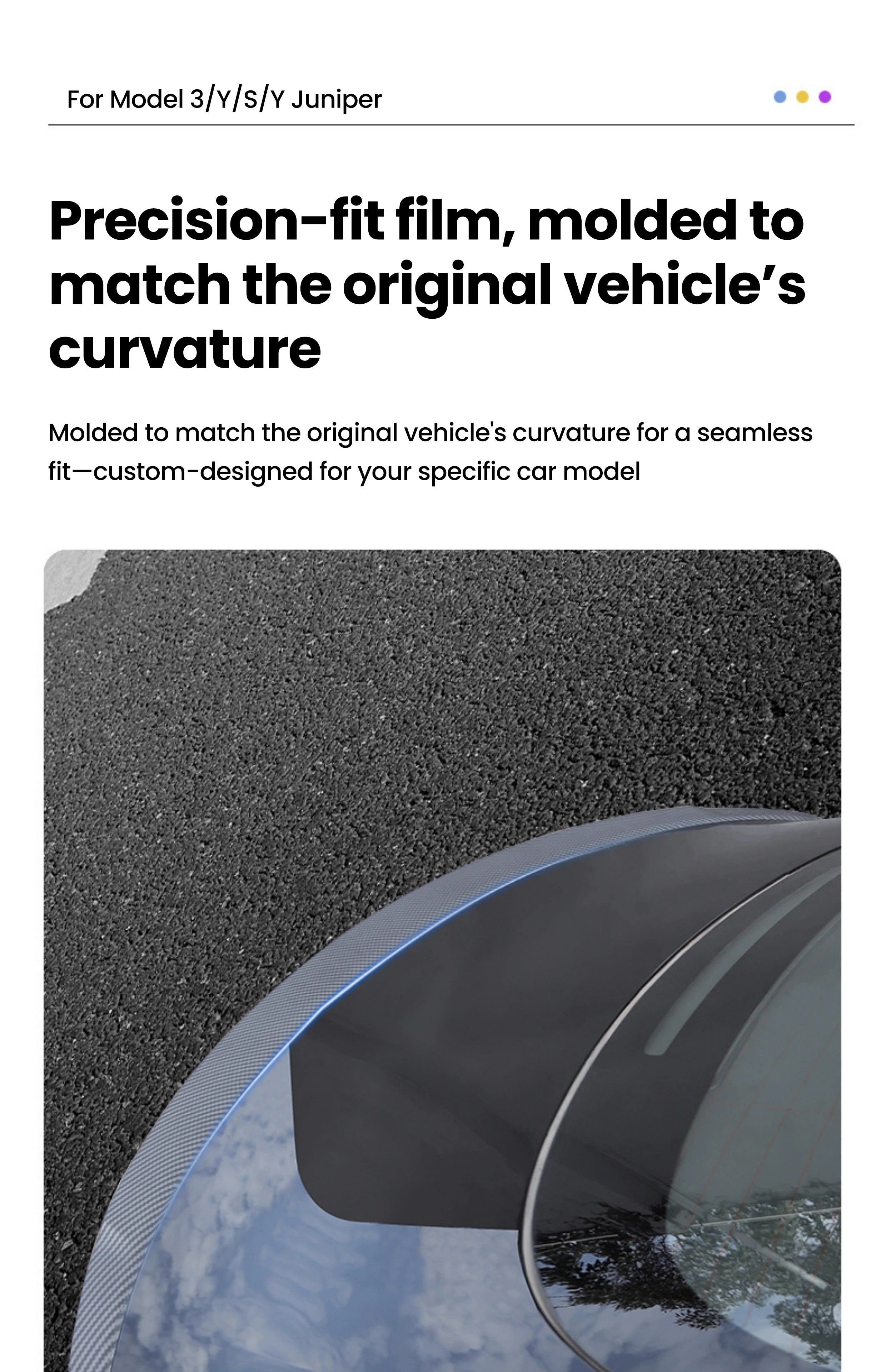 Tesla Model 3/Y/S  Model Y Juniper Real Carbon Fiber Tail Spoiler Wing Tesstudio?