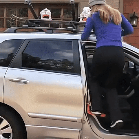 Car Door Step Folding Aluminum Alloy Car Step Universal Fit Most Cars SUVs and Trucks