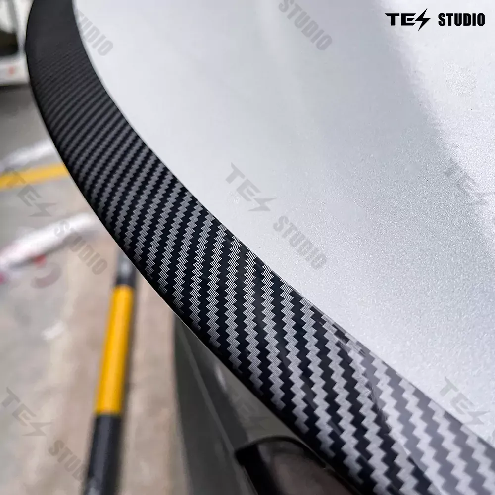 Tesstudio Tesla Model 3 Highland Spoiler Performance OEM Style - Dry Carbon Fiber Exterior Mods