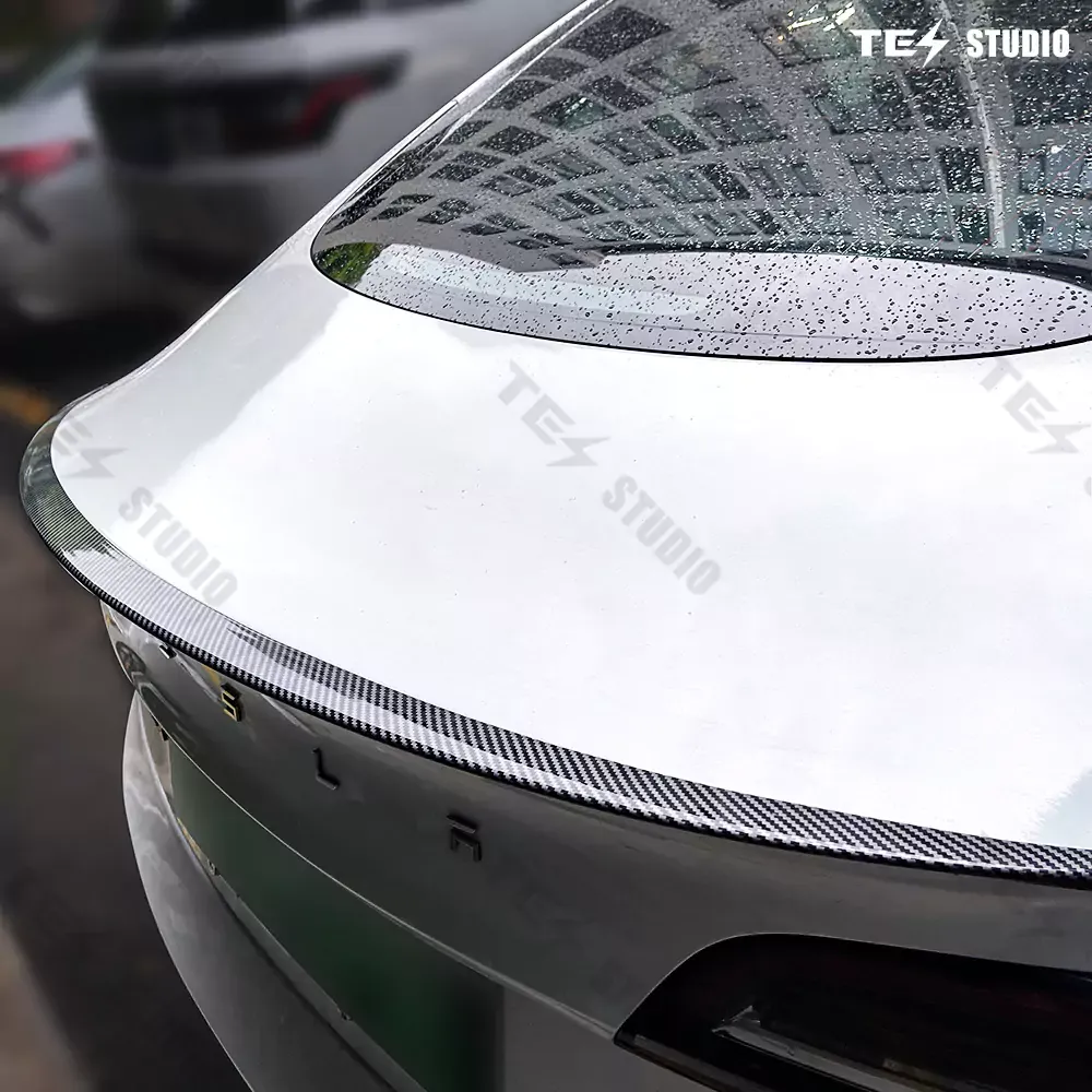 Tesstudio Tesla Model 3 Highland Spoiler Performance OEM Style - Dry Carbon Fiber Exterior Mods