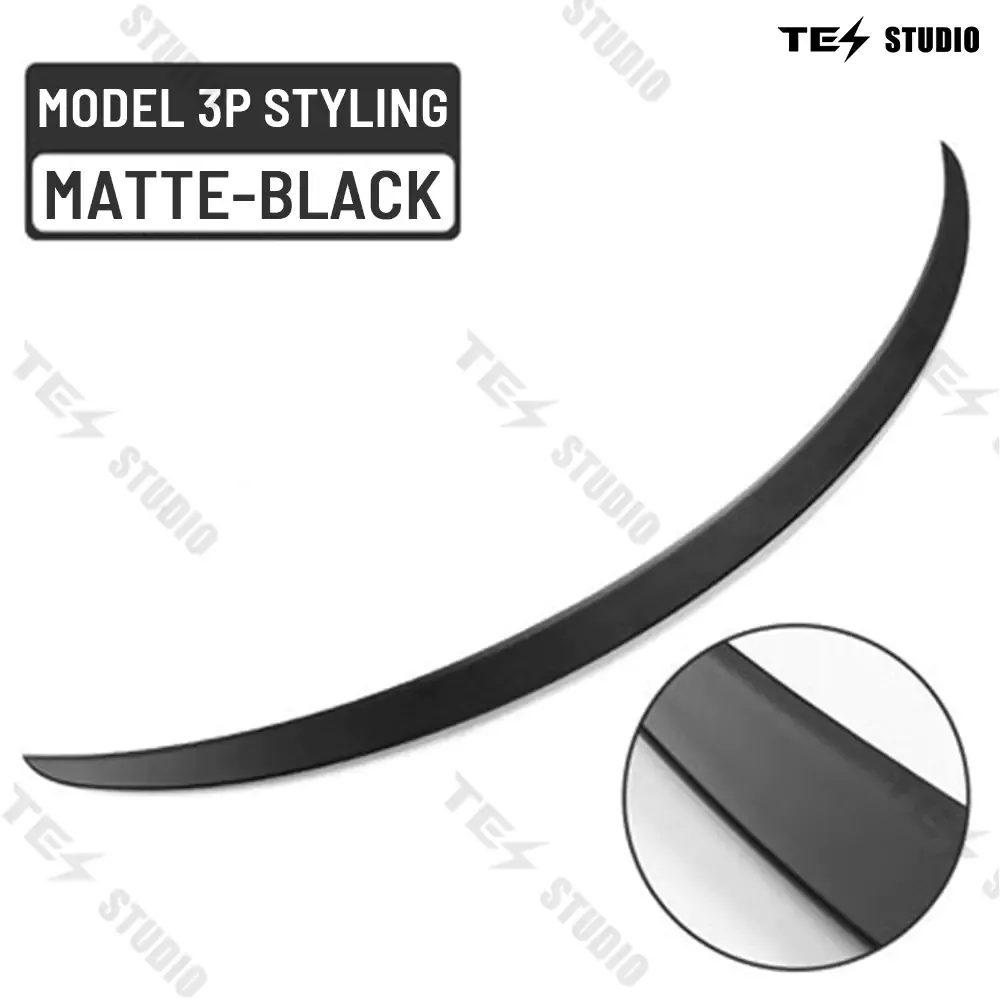 Tesstudio Tesla Model 3 Highland Spoiler Performance OEM Style - Dry Carbon Fiber Exterior Mods