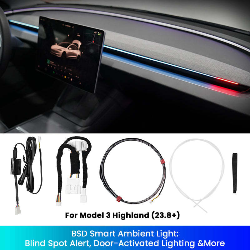 BSD Blind Spot Monitor Ambient Light System For Tesla Model 3/Y ? 3 High / Y Juniper