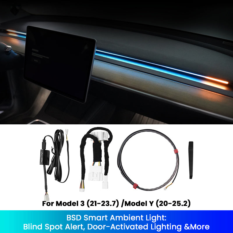 BSD Blind Spot Monitor Ambient Light System For Tesla Model 3/Y ? 3 High / Y Juniper