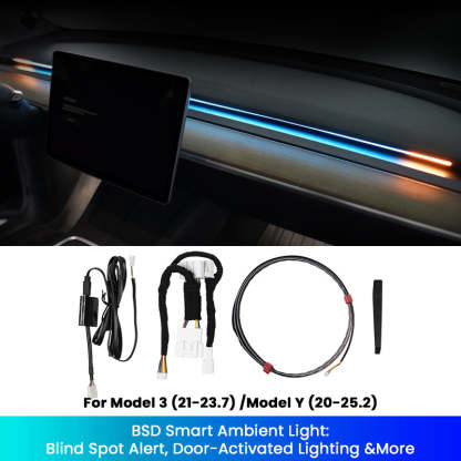 BSD Blind Spot Monitor Ambient Light System For Tesla Model 3/Y ? 3 High / Y Juniper