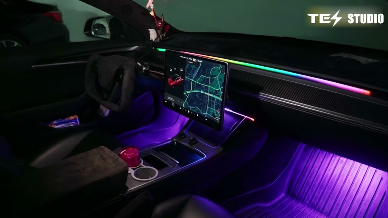 Tesstudio Simple Air Vent RGB Light Strips For (19+) Tesla Model 3/Y