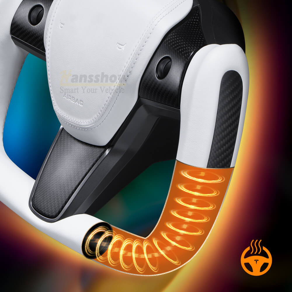 Model 3/Y Carbon Fiber Classic Yoke Style Steering Wheel-Tes studioSteering Wheel,Model Y,Model 3,Model 3 interior,Model Y interiortesla accessories