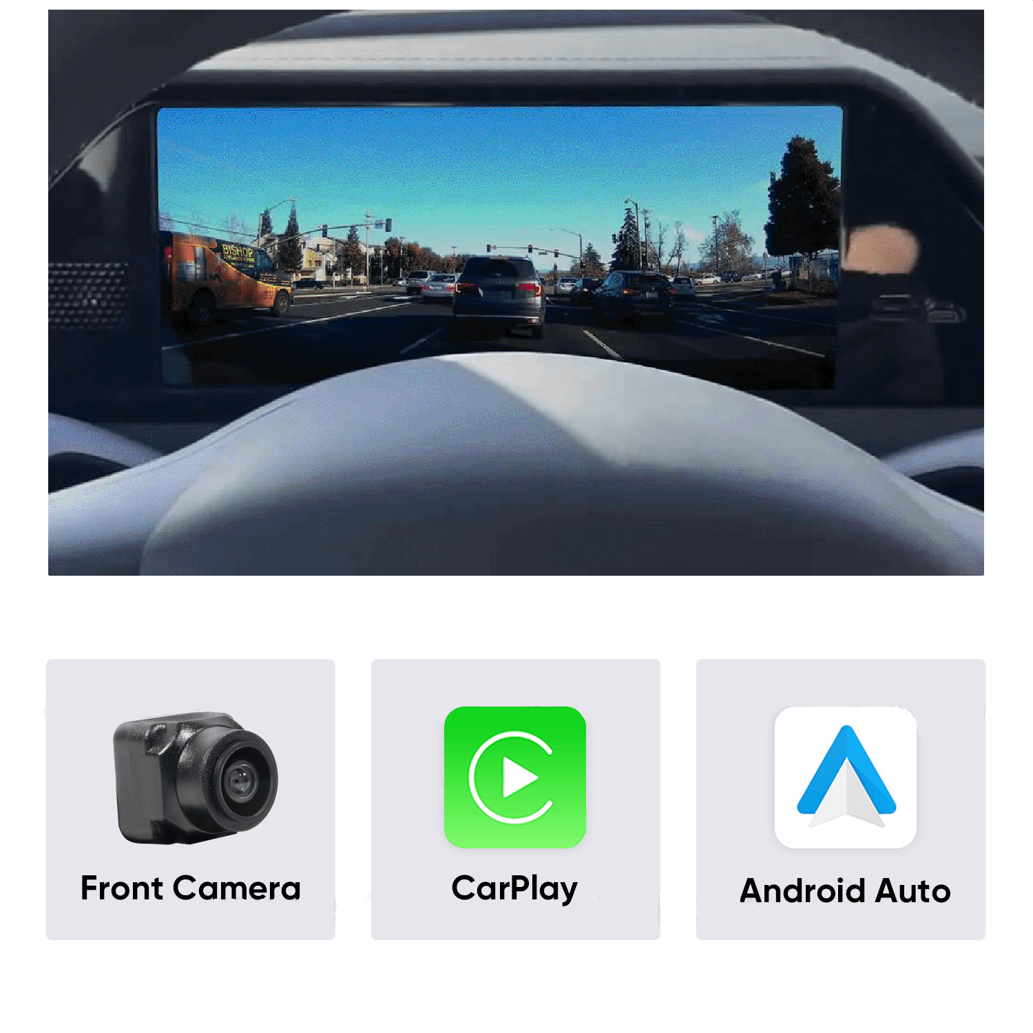 Tesstudio FY9-C Smart Dashboard Display with Camera for Tesla Model 3/Y (Inspired by Model S/X Design)-Tes studioModel Y interior,Model 3 interior,Screen,Model Y,Model 3,tesla accessories
