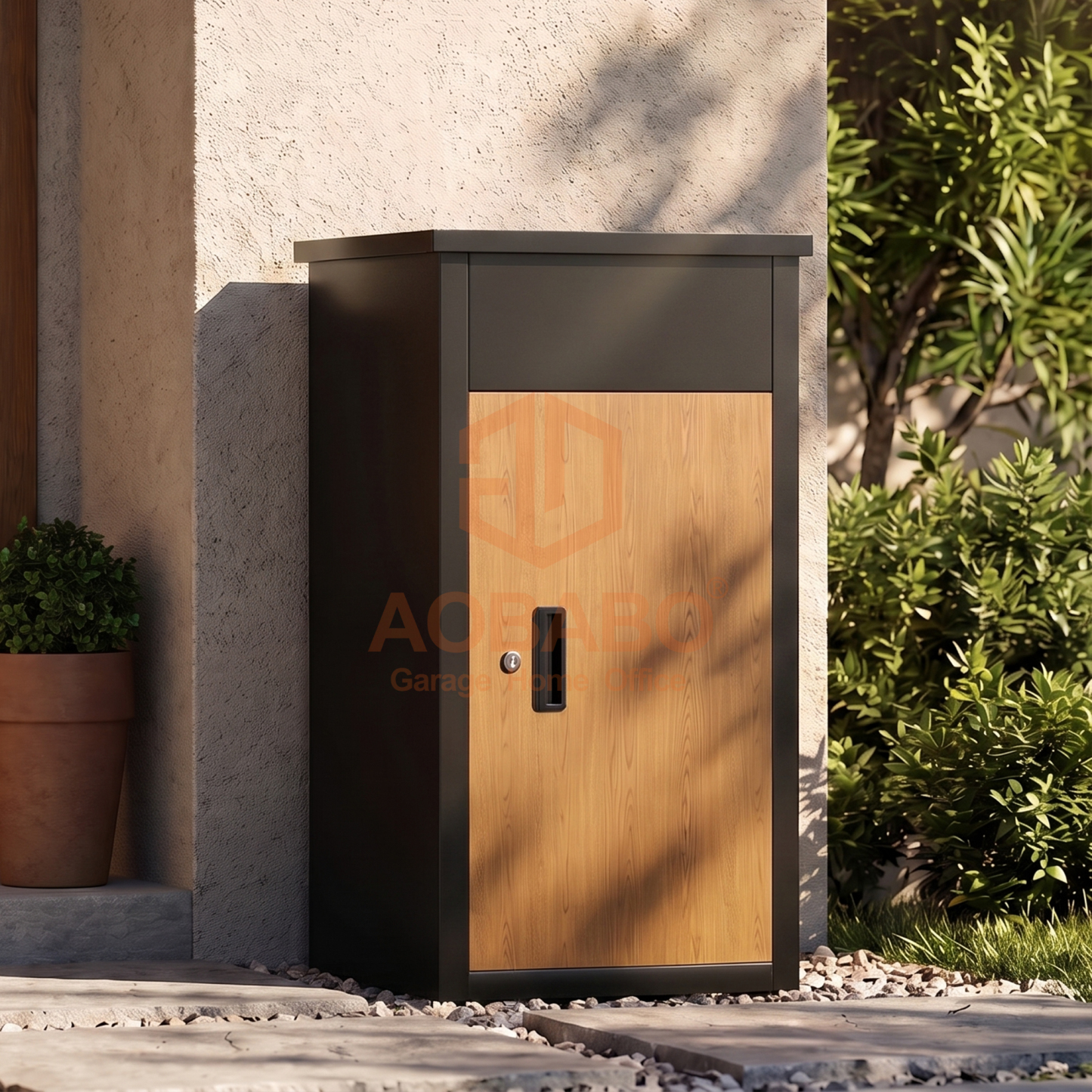 Steel Parcel Drop Box Package Delivery Box Outdoor Parcel Box Lockable Secure Storage