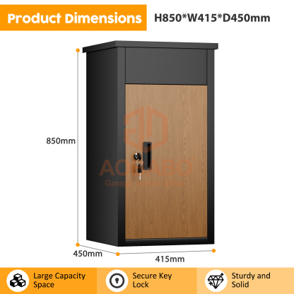 Steel Parcel Drop Box Package Delivery Box Outdoor Parcel Box Lockable Secure Storage