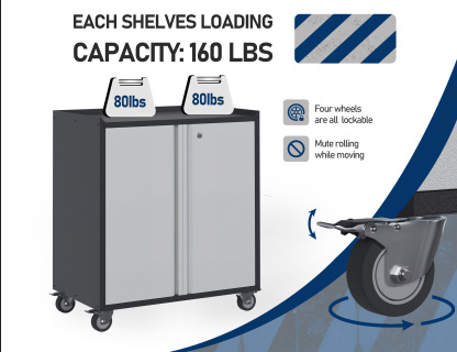 Garage Storage Cabinet with Wheels