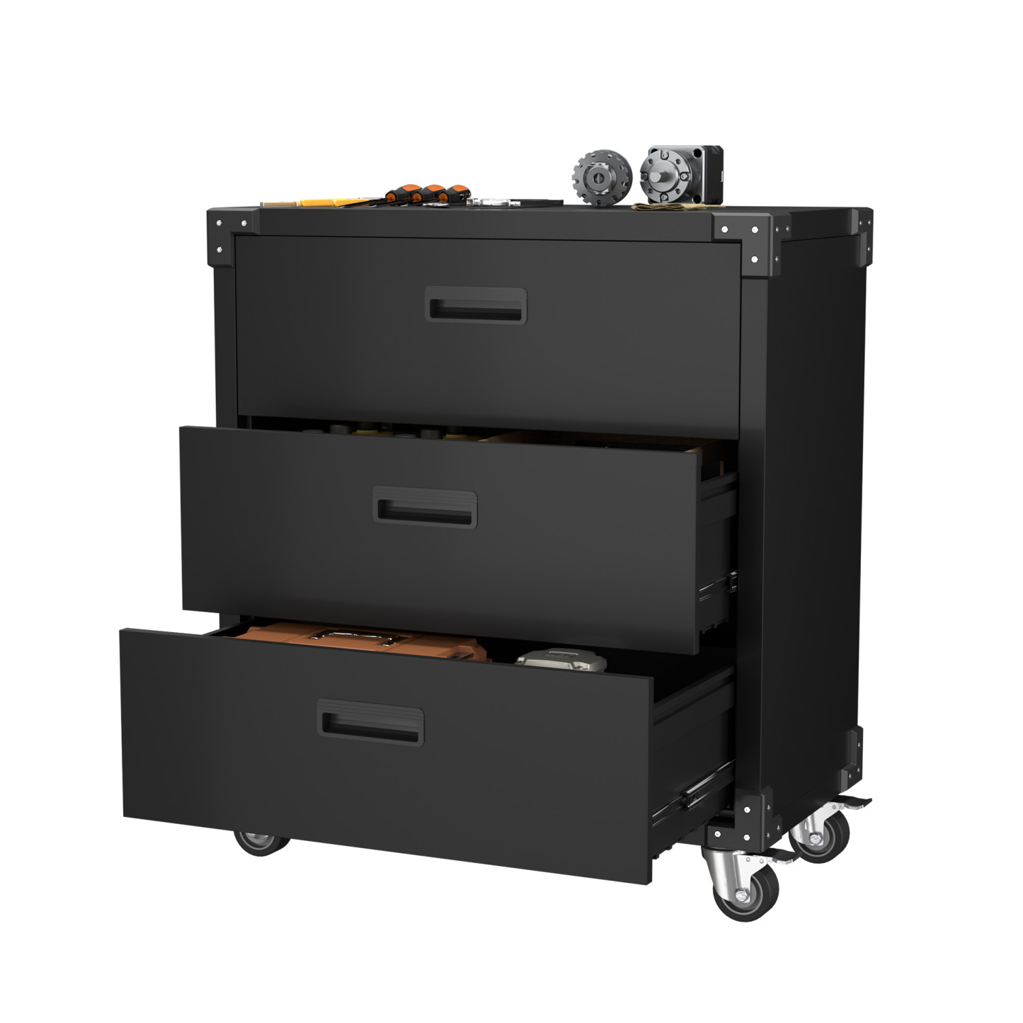 Steel Tool Chest Metal Storage Cabinet with Wheels