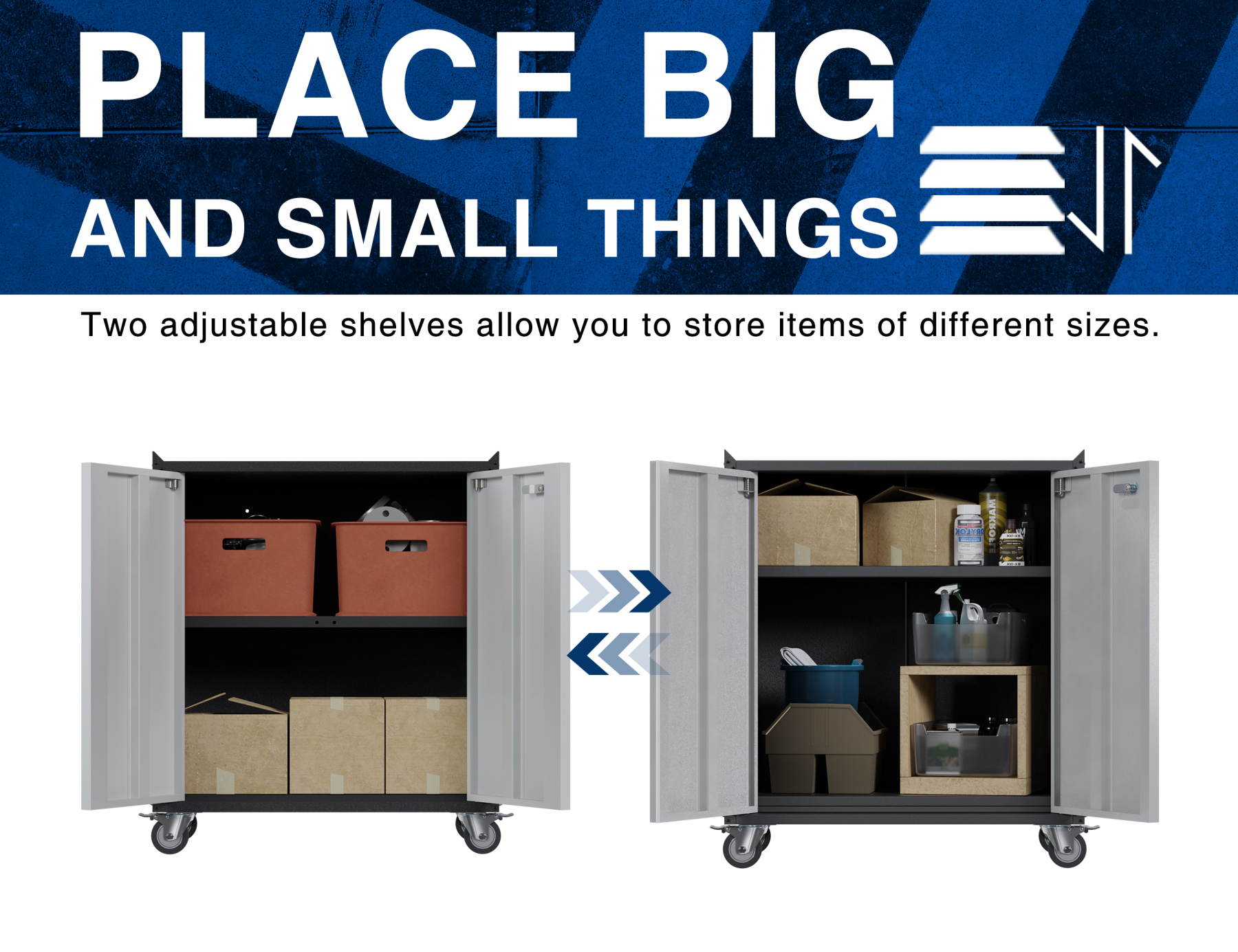 Garage Storage Cabinet with Wheels