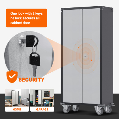 Tall Metal Storage Cabinet With Wheels