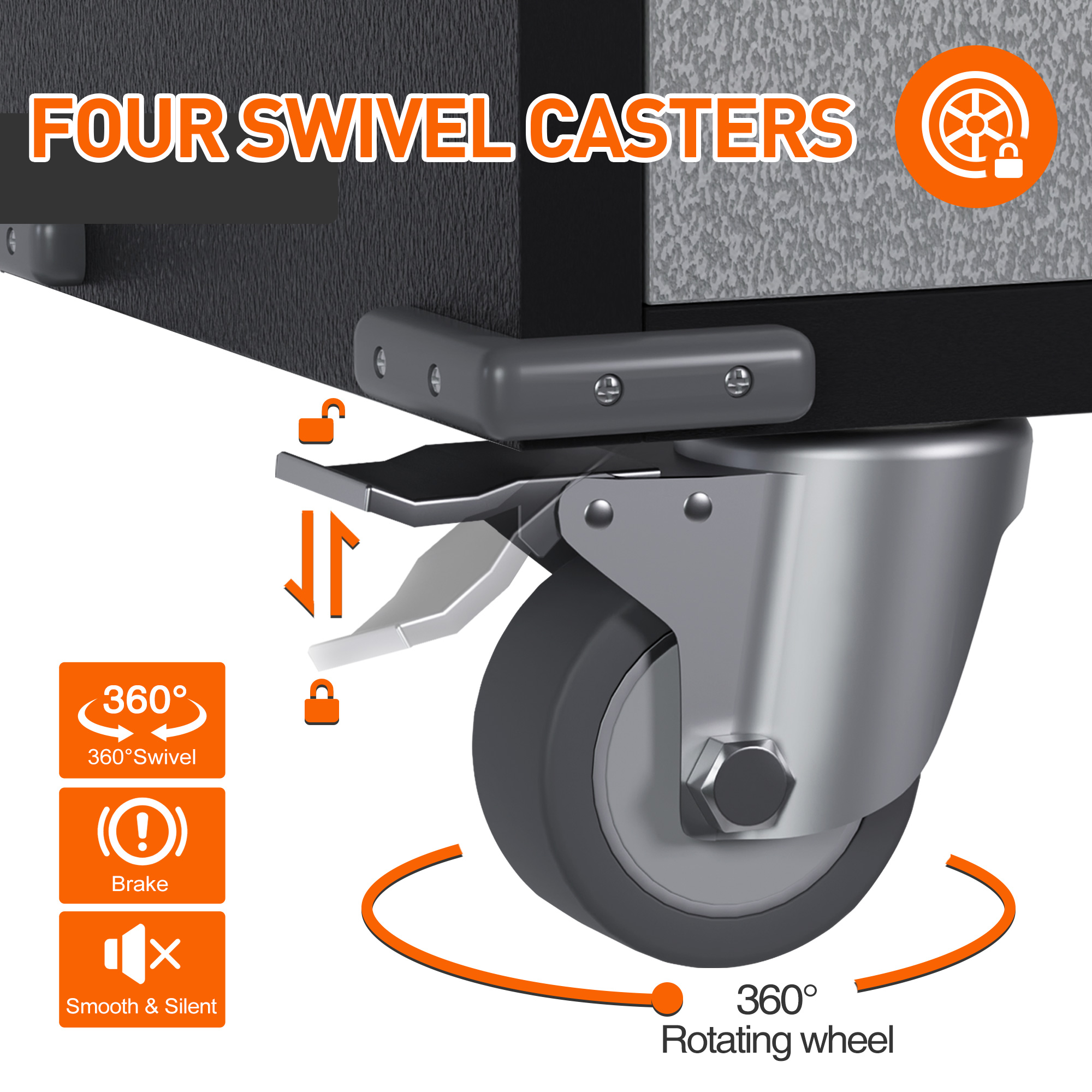 Tall Metal Storage Cabinet With Wheels
