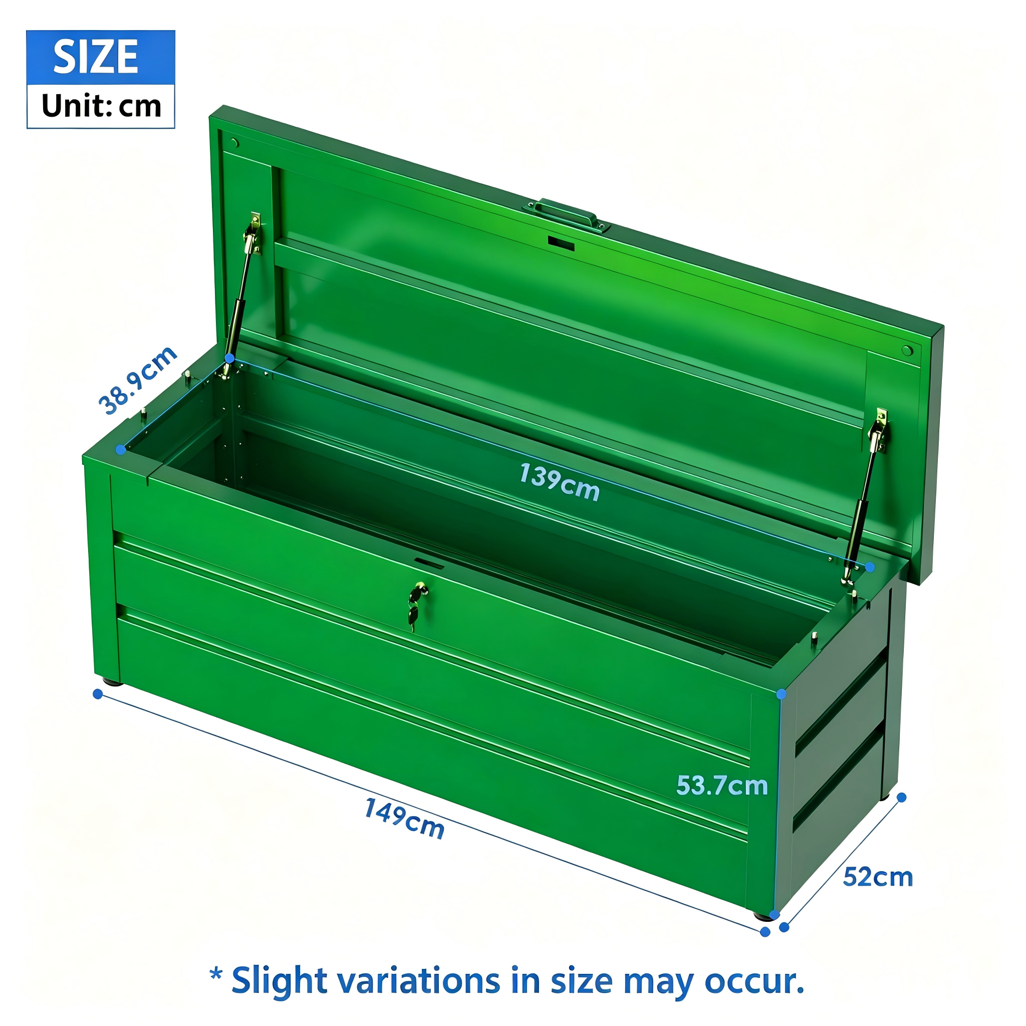 Steel Outdoor Storage Box Garden Storage Box Metal Storage Chest
