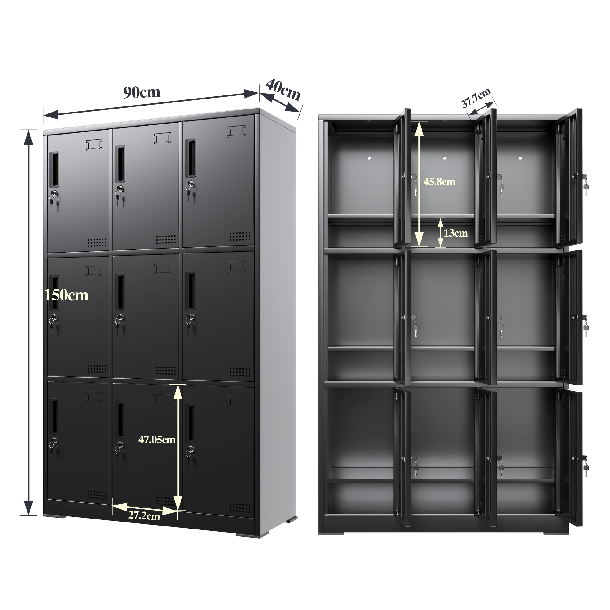 Steel Locker Metal Storage Cabinet Steel Storage Cabinet With Multiple Doors