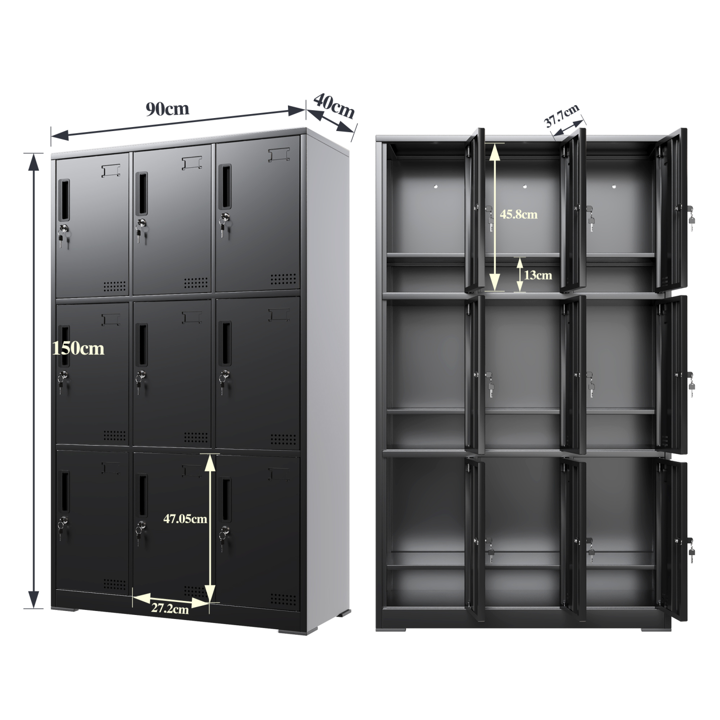 Steel Locker Metal Storage Cabinet Steel Storage Cabinet With Multiple Doors