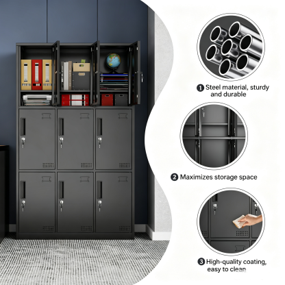 Steel Locker Metal Storage Cabinet Steel Storage Cabinet With Multiple Doors