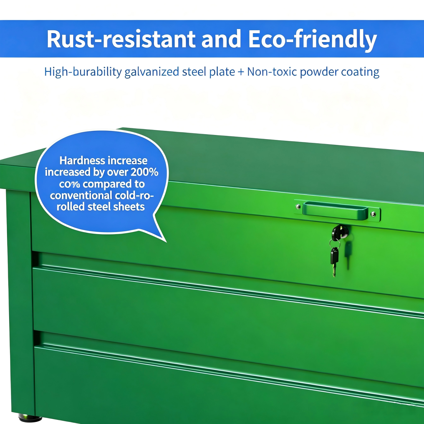 Steel Outdoor Storage Box Garden Storage Box Metal Storage Chest