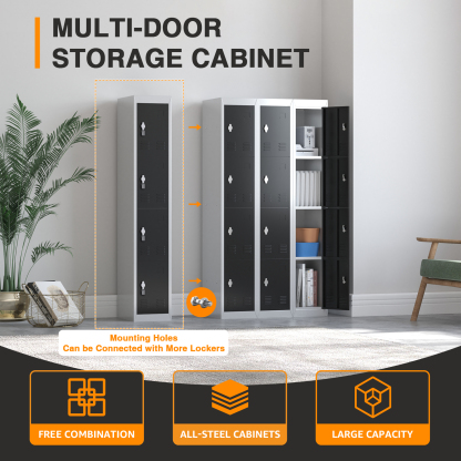 Metal Steel Lockers Knock Down