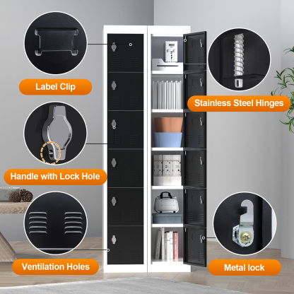 6 Door Metal Locker For Office Storage Locker