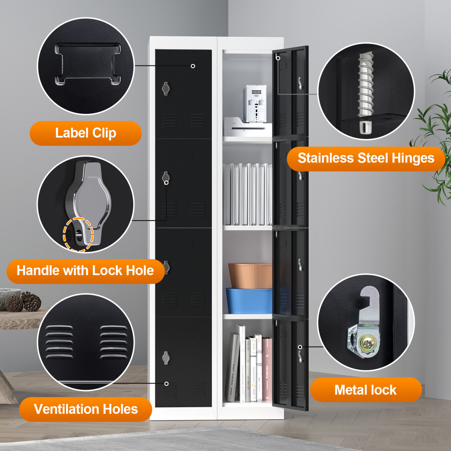 Metal Steel Lockers Knock Down