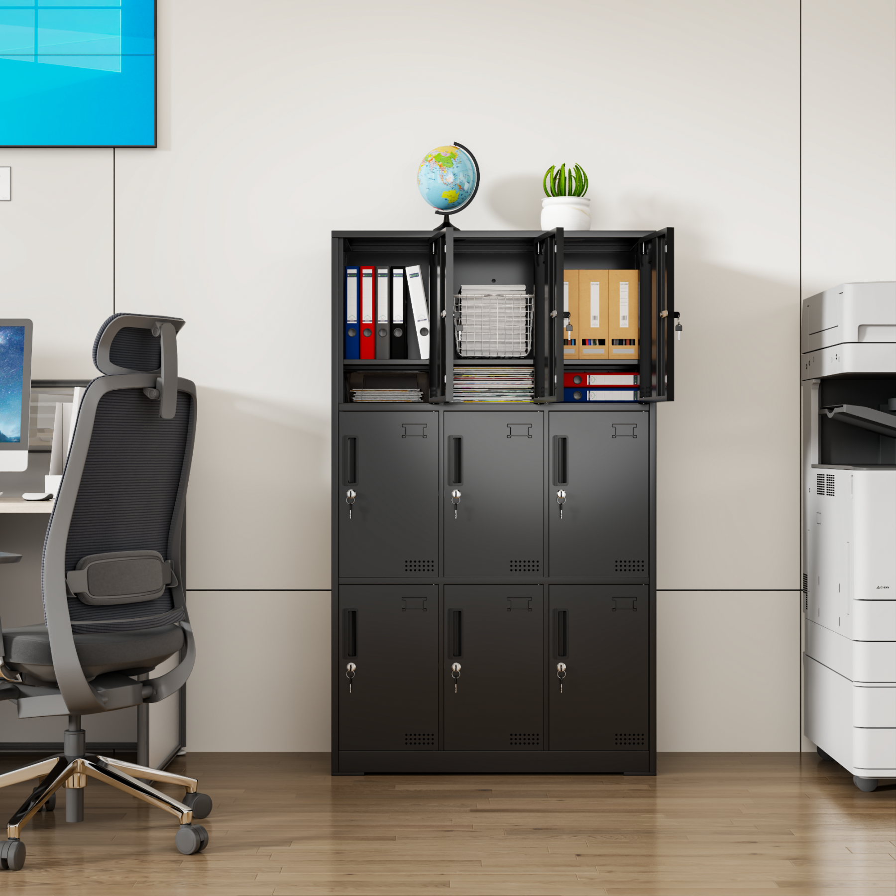 Steel Locker Metal Storage Cabinet Steel Storage Cabinet With Multiple Doors