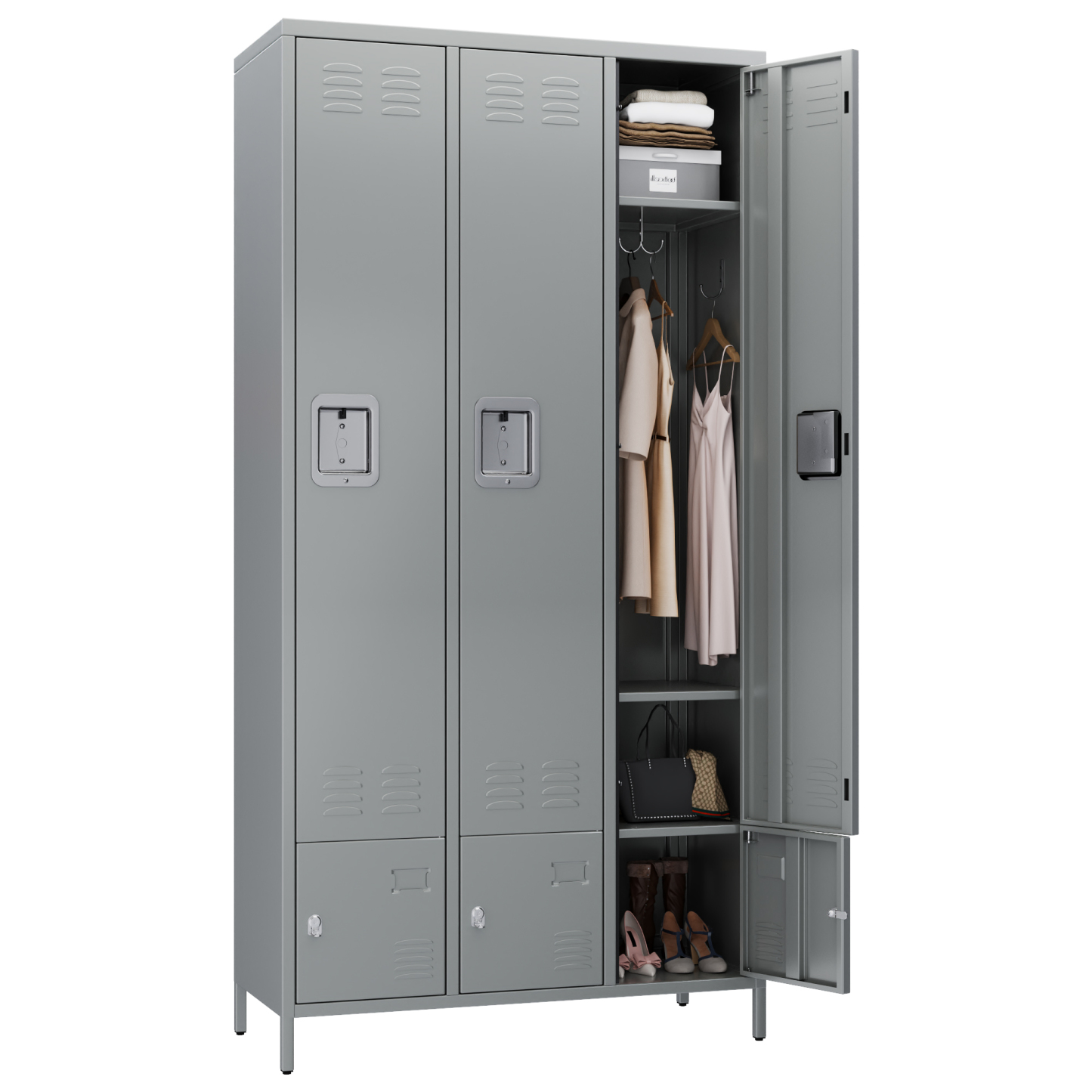 Metal Storage Locker Metal Locker Cabinet Iron Commercial Clothes Storage Metal Gym Lockers