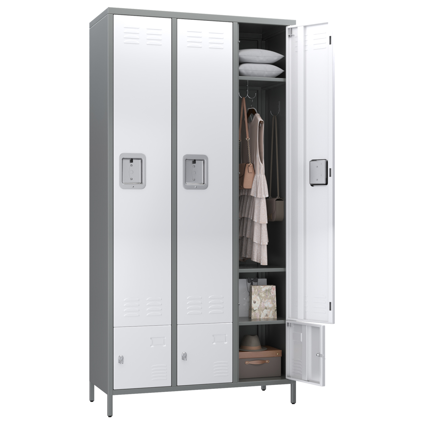 Metal Storage Locker Metal Locker Cabinet Iron Commercial Clothes Storage Metal Gym Lockers