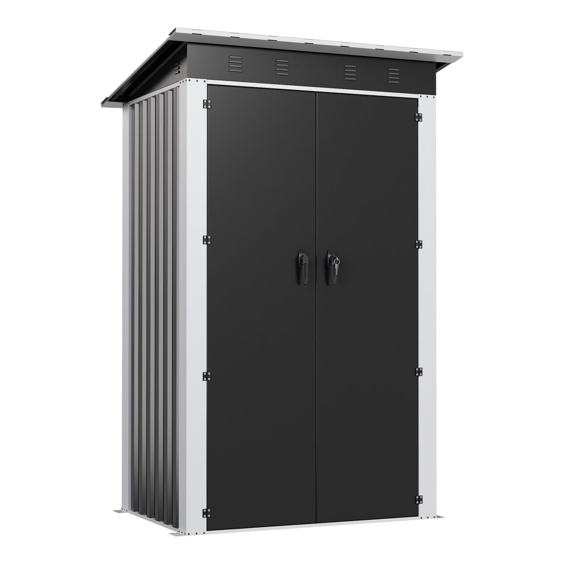 Garden Storage Shed With Double-Sliding-Door