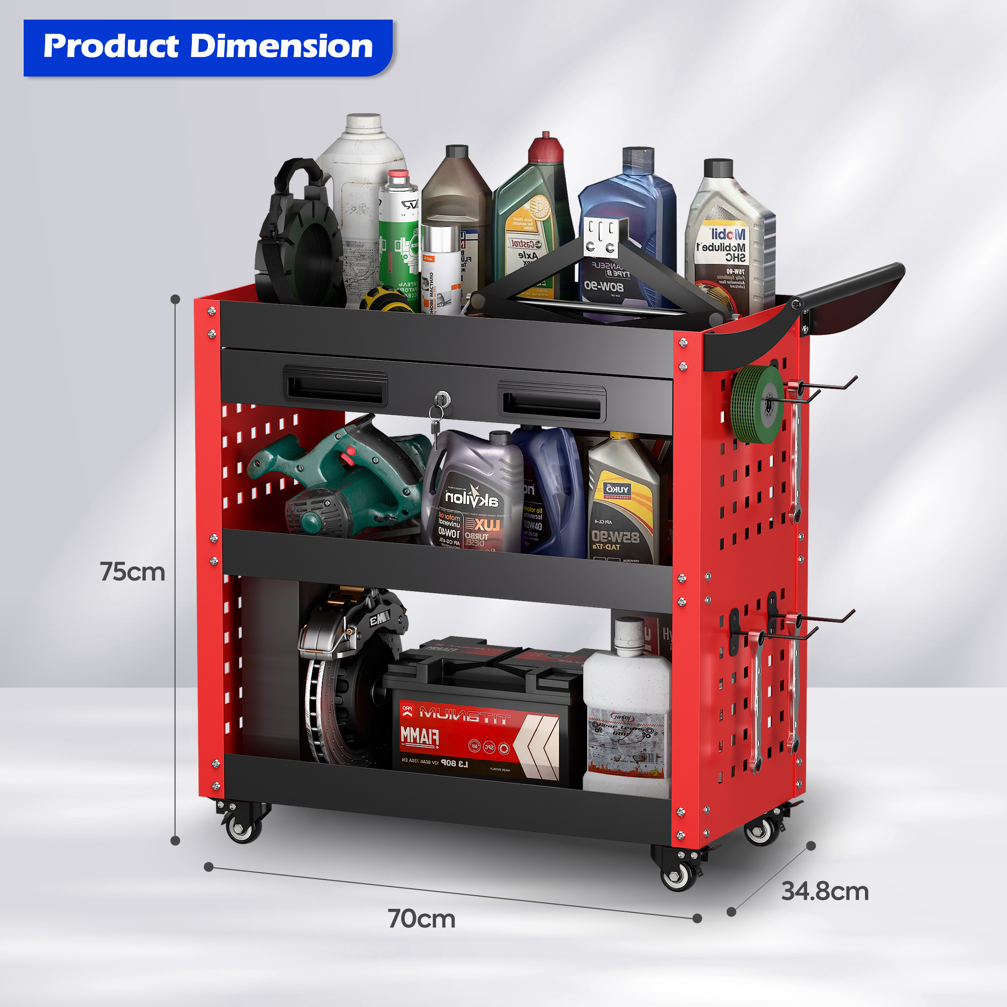 Garage Tool Cart Rolling Garage Tool Cart 