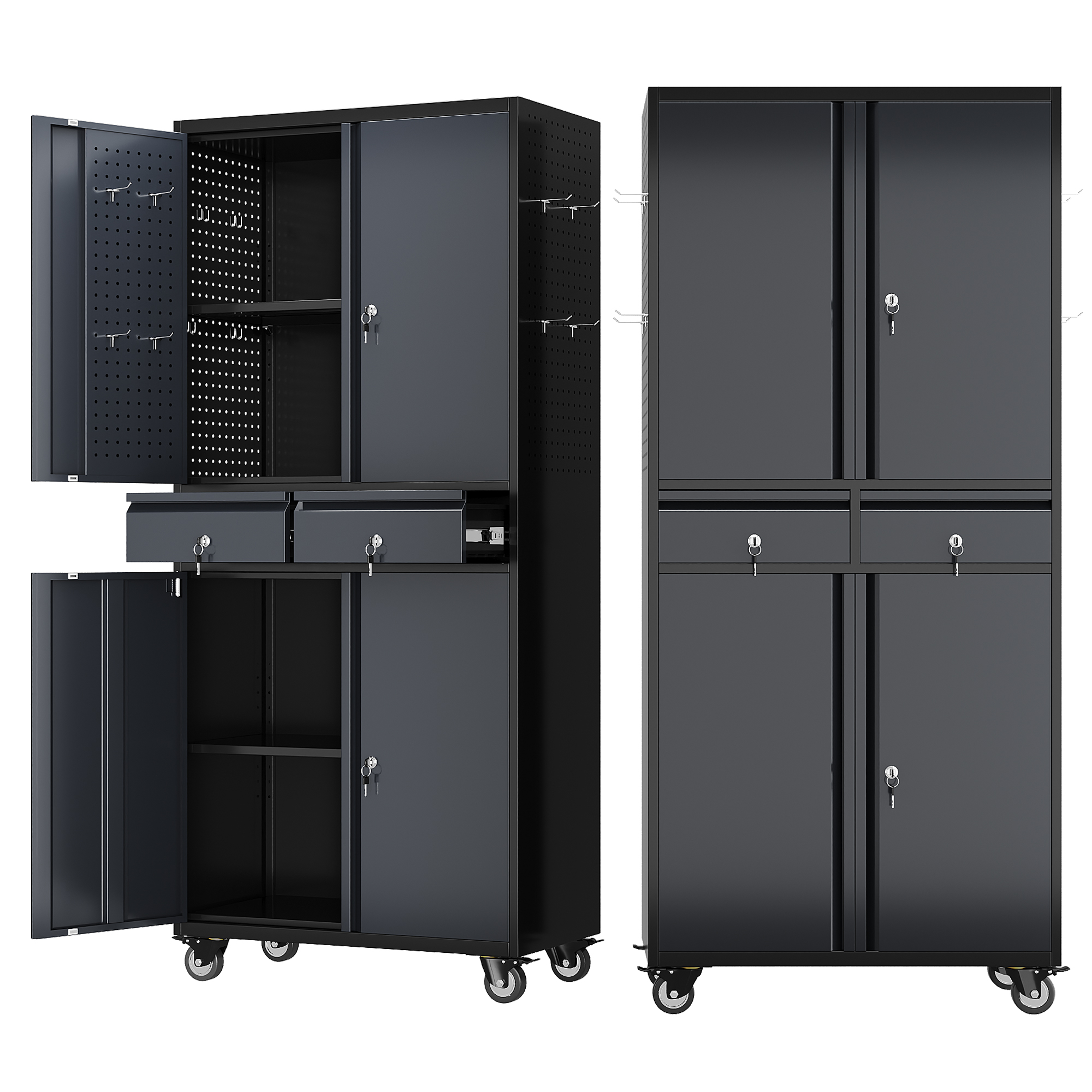 Steel Large Cabinet Storage Tool Cabinets With Drawers 
