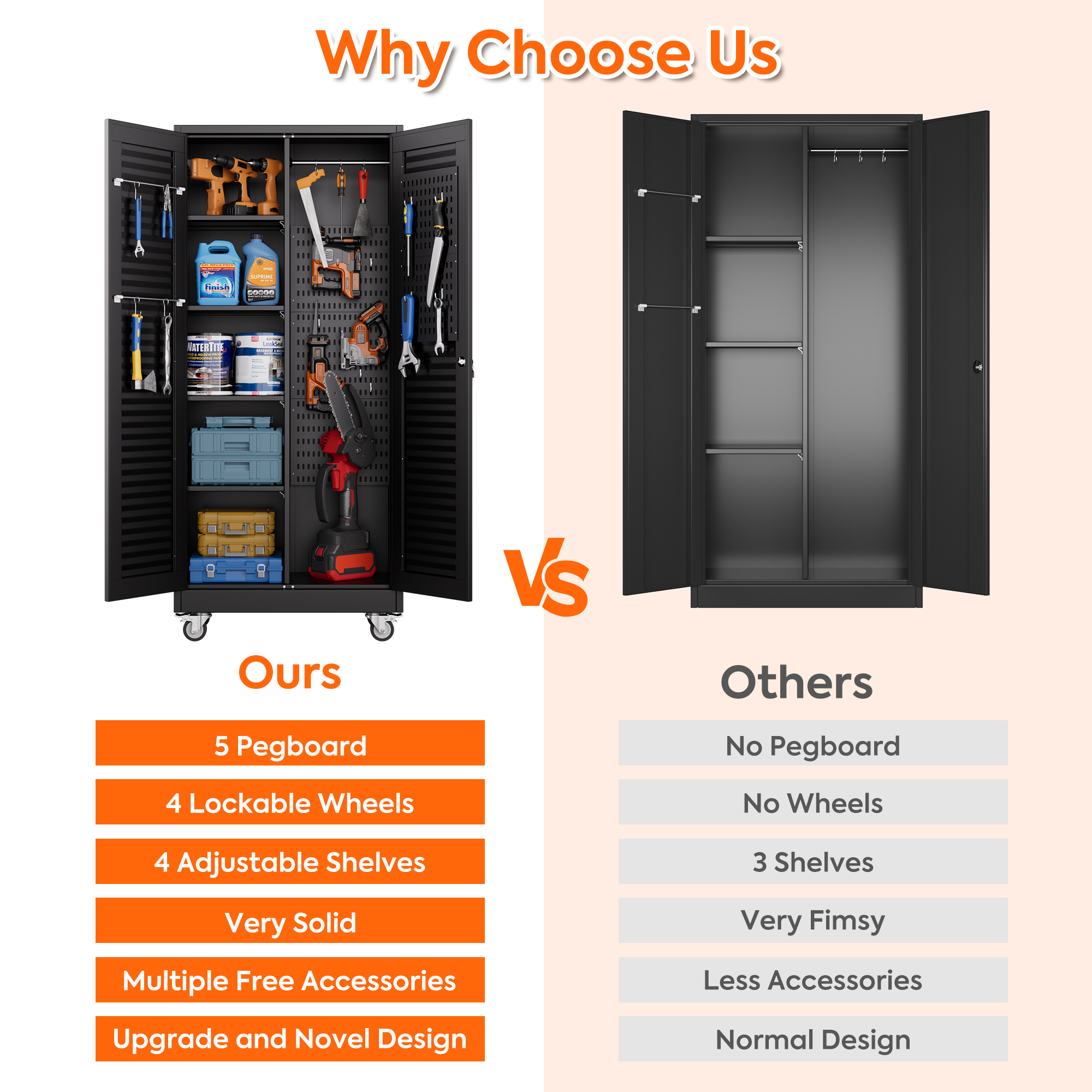 Garage Storage Cabinet Storage Cabinet Metal Tool Cabinet