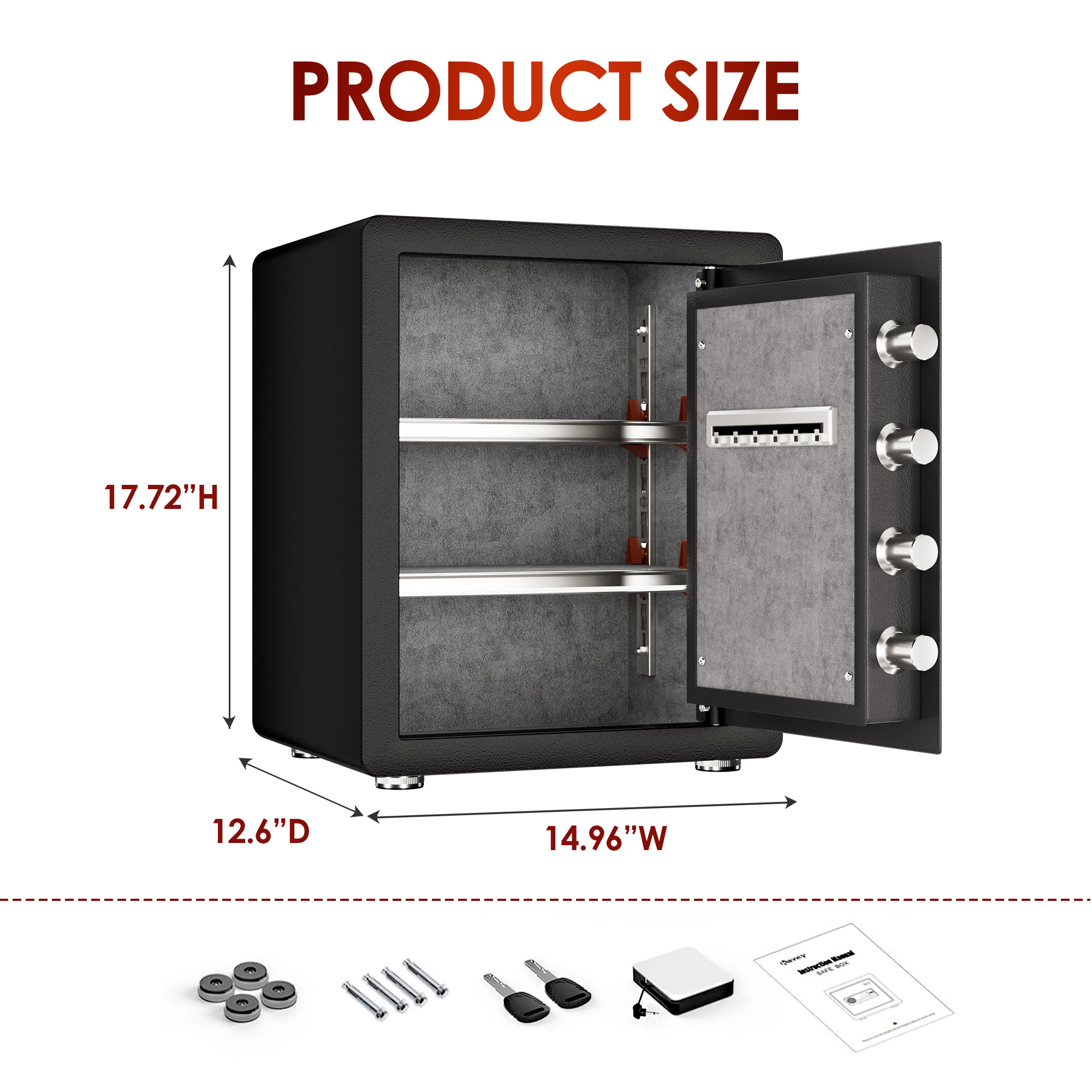 Luxurious Smart High Security Steel Home Business Digital Electronic Safe Box