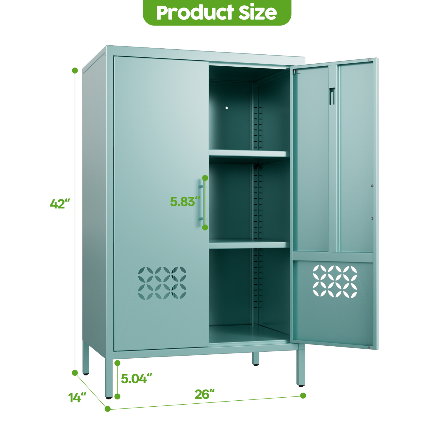 Metal Storage Cabinet Metal Office Storage Cabinet  Adjustable Shelves Lockable Doors