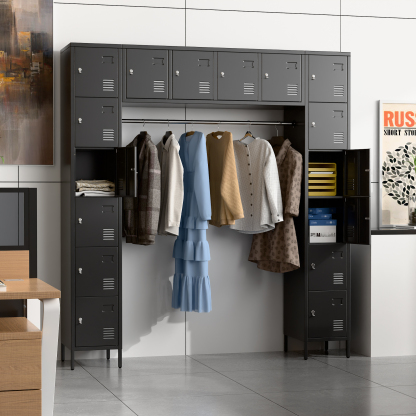 Steel Metal Storage Lockers Metal Black Lockers School Gym