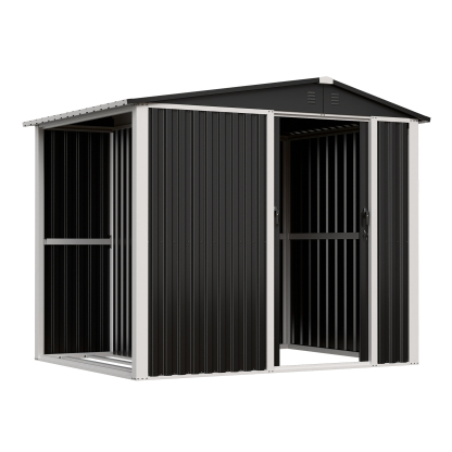 Swing Doors Outdoor Storage Shed Garden Shed House Storage Wood Materials