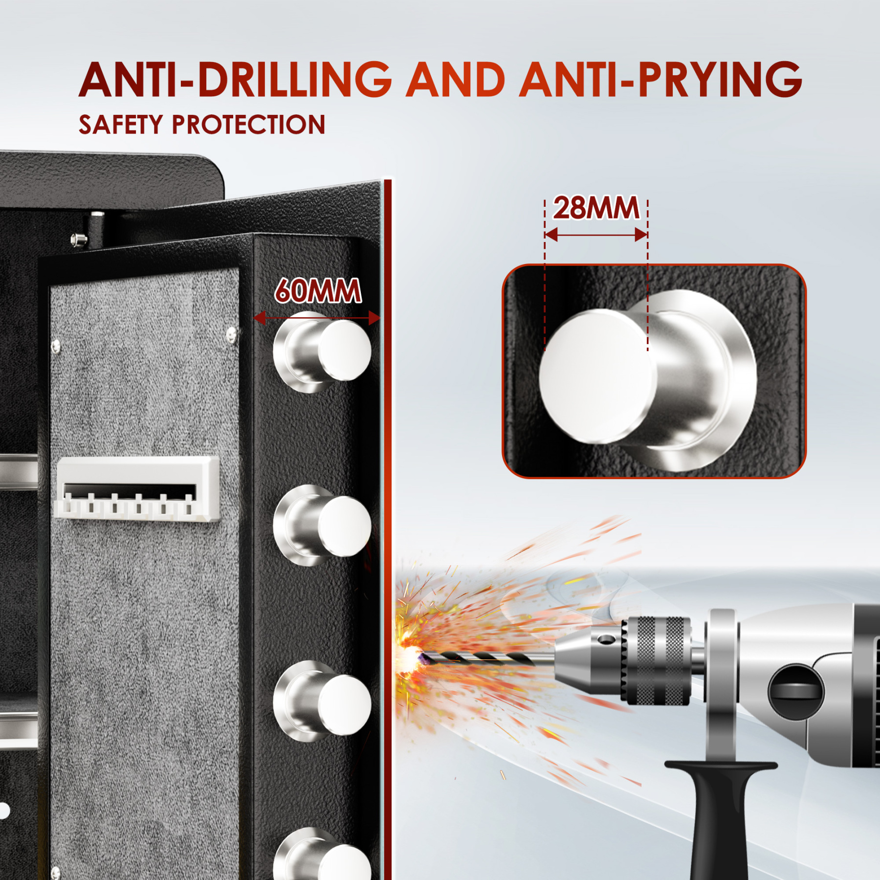 Luxurious Smart High Security Steel Home Business Digital Electronic Safe Box