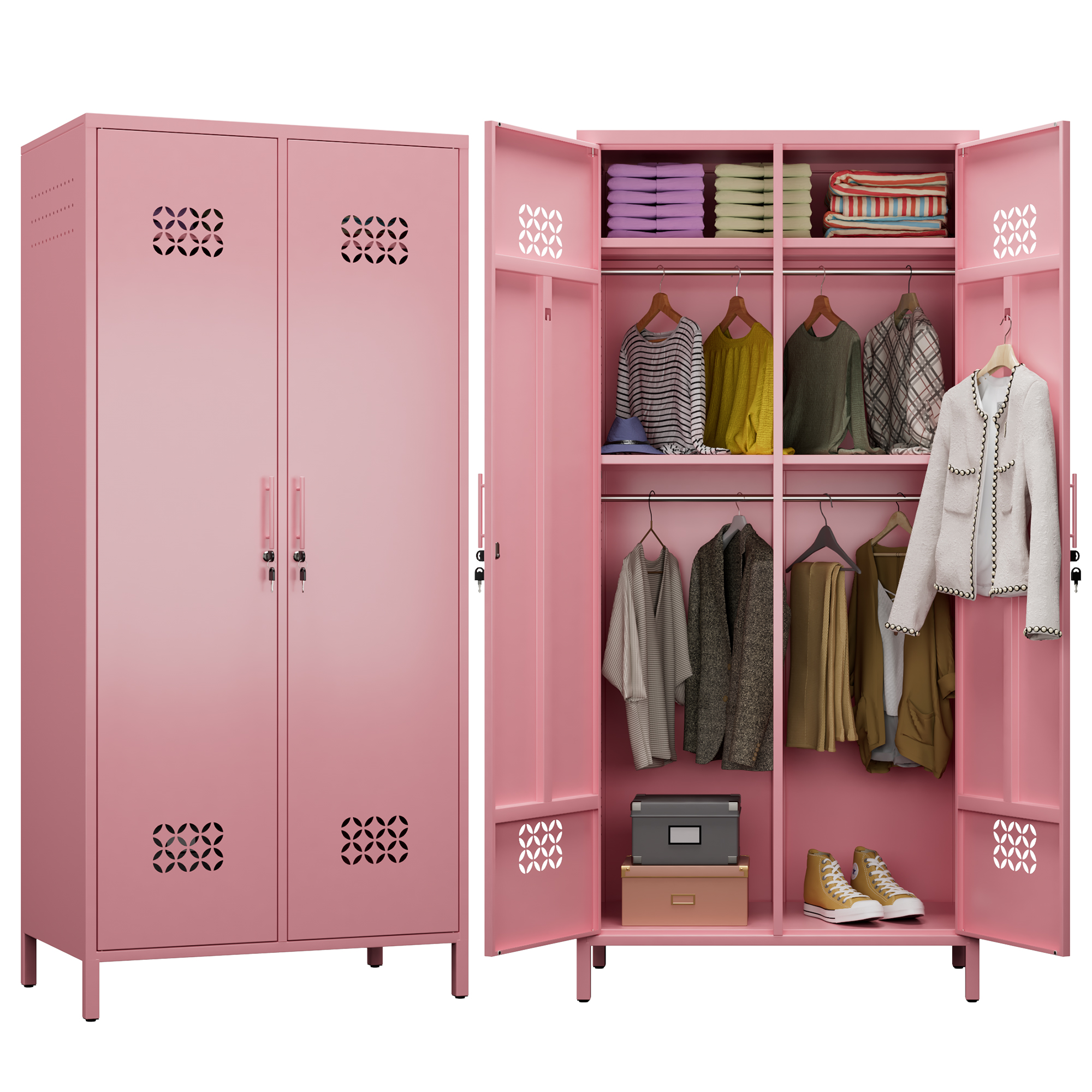 Steel Wardrobes Metal Wardrobe Closet And Cabinet Wardrobe Closet