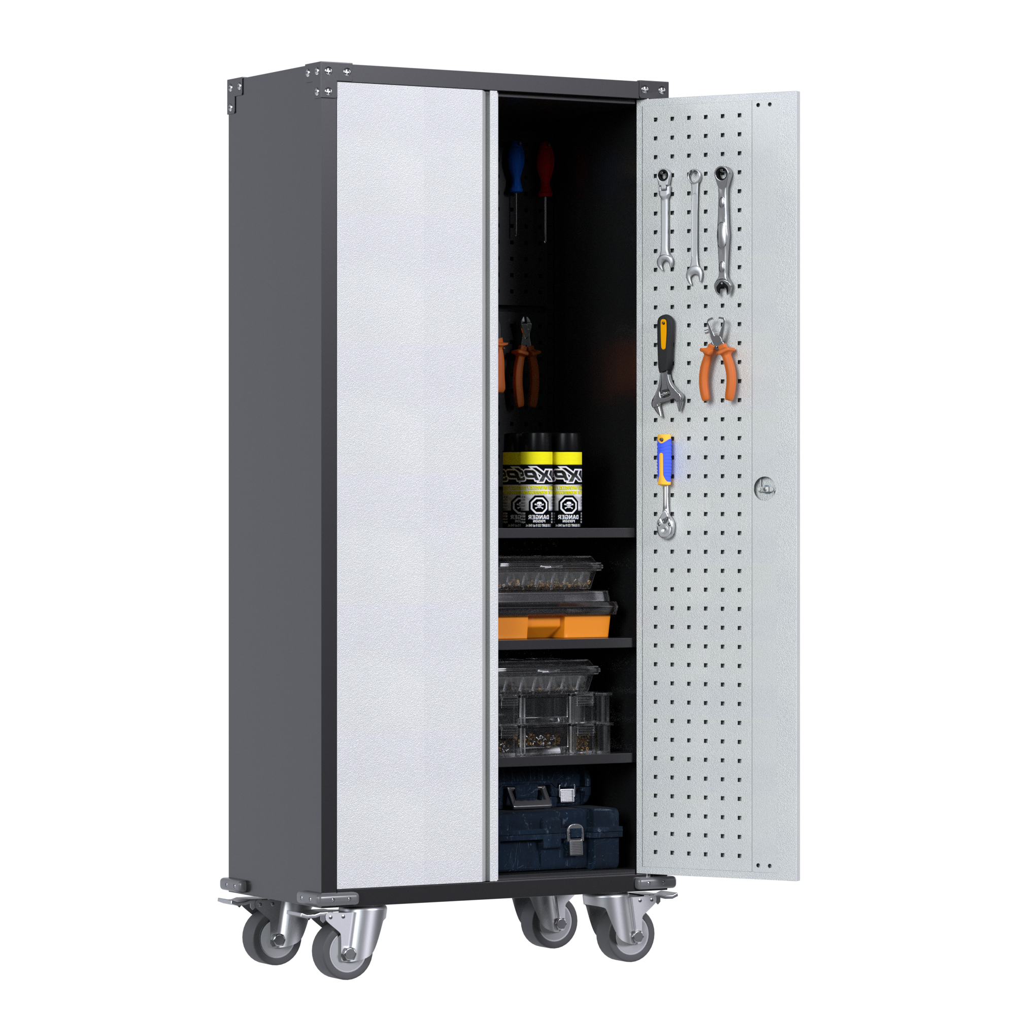 Tall Metal Storage Cabinet With Wheels