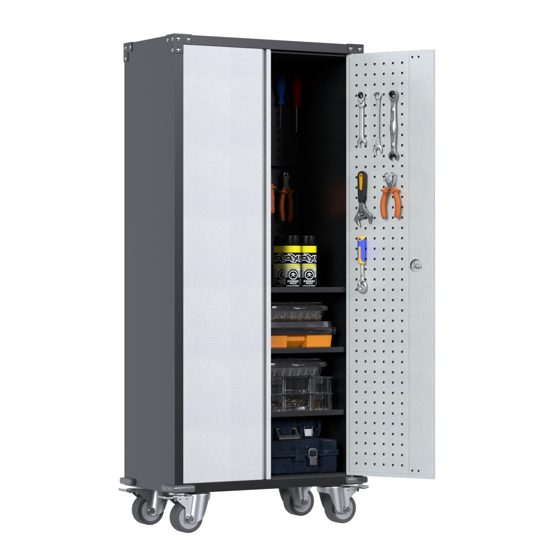 Tall Metal Storage Cabinet With Wheels