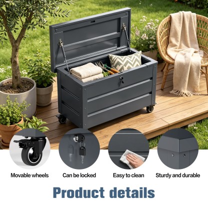 Outdoor Storage Box Garden Storage Box Metal Outdoor Storage Chest