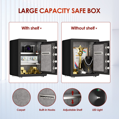 Luxurious Smart High Security Steel Home Business Digital Electronic Safe Box