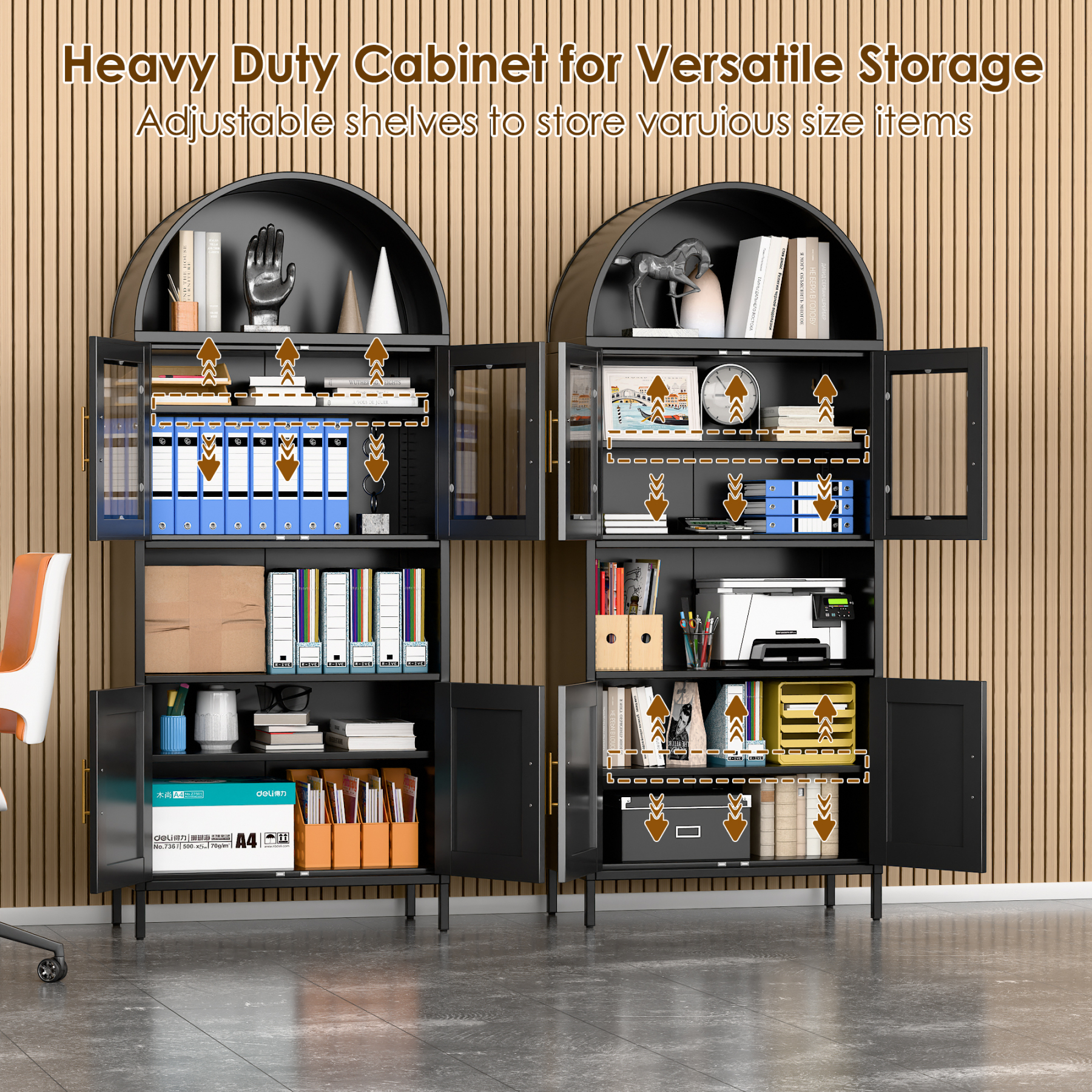  Arched Cabinet Arched Bookcase Storage Cabinet